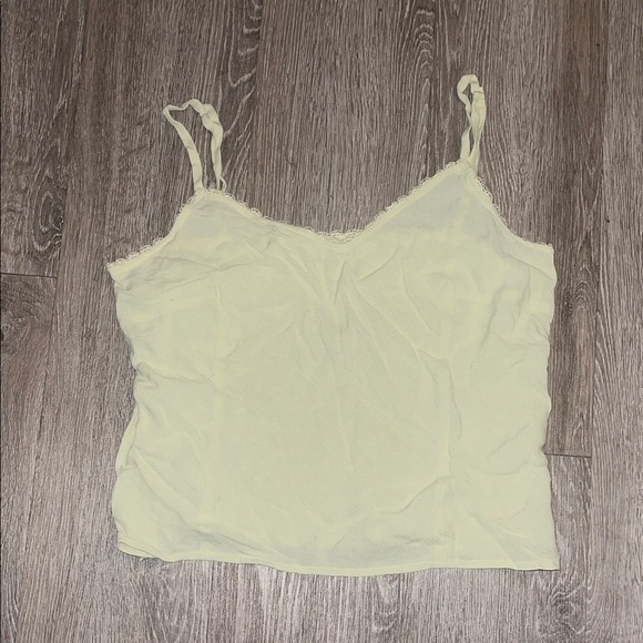 Express Tops - Express Y2K vintage  Light green Camisole Top size 10 tank lace